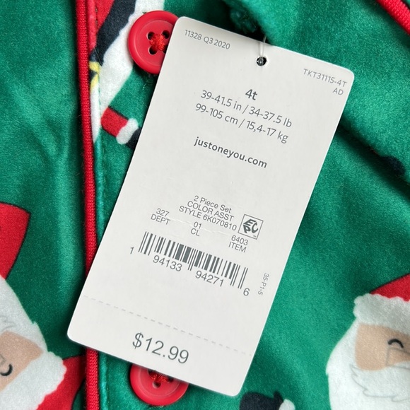 New Carter’s Toddler Christmas PJ Set - Picture 6 of 10